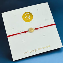 Load image into Gallery viewer, I Am Guided and Protected — St. Benedict Red String Bracelet - Georgina Nicol
