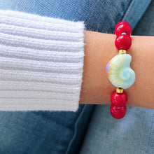 Load image into Gallery viewer, I Am Guided by the Ocean’s Wisdom – Glass Seashell Bracelet - Georgina Nicol
