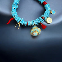 Load image into Gallery viewer, I Am Guided, Protected, and Blessed with Luck - Seashell Bracelet (One of a Kind) - Georgina Nicol
