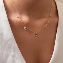 Load image into Gallery viewer, I Am Open to Blessings in All Forms — Five - Charm Necklace - Georgina Nicol
