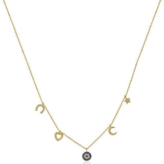 I Am Open to Blessings in All Forms — Five - Charm Necklace - Georgina Nicol