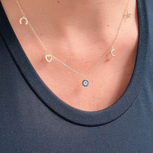 Load image into Gallery viewer, I Am Open to Blessings in All Forms — Five - Charm Necklace - Georgina Nicol
