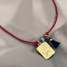 Load image into Gallery viewer, I Am Protected, Aligned, and Guided — Red Hamsa String Bracelet - Georgina Nicol
