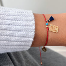 Load image into Gallery viewer, I Am Protected, Aligned, and Guided — Red Hamsa String Bracelet - Georgina Nicol
