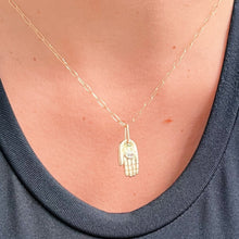 Load image into Gallery viewer, I Am Protected and Aligned — Hamsa Hand Necklace - Georgina Nicol
