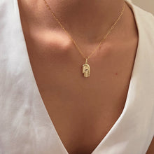 Load image into Gallery viewer, I Am Protected and Aligned — Hamsa Hand Necklace - Georgina Nicol
