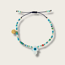 Load image into Gallery viewer, I Am Protected and Guided — Hamsa Hand Colorful Bracelet - Georgina Nicol
