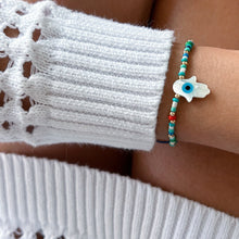 Load image into Gallery viewer, I Am Protected and Guided — Hamsa Hand Colorful Bracelet - Georgina Nicol
