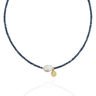 I Am Protected and Guided Saint Benedict & Pearl Necklace - Georgina Nicol