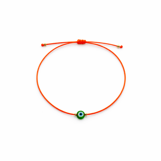 I Am Protected, Grounded & Surrounded by Positive Energy Green Evil Eye Bracelet - Georgina Nicol