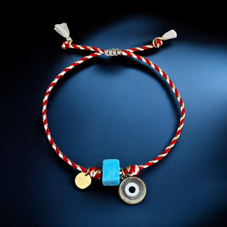 I Am Surrounded by Blessings — Nazar Red Cord Bracelet - Georgina Nicol