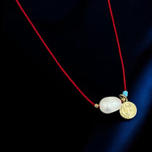 Load image into Gallery viewer, I Am Surrounded by Divine Protection and Grace — St. Benedict Necklace - Georgina Nicol
