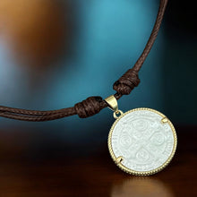 Load image into Gallery viewer, I Am Surrounded by Divine Protection — Saint Benedict Reversible Necklace - Georgina Nicol
