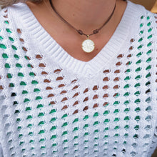 Load image into Gallery viewer, I Am Surrounded by Divine Protection — Saint Benedict Reversible Necklace - Georgina Nicol
