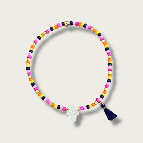 I Am Surrounded by Good Fortune — Hamsa Hand Bracelet - Georgina Nicol