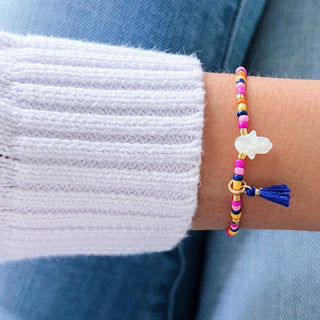 I Am Surrounded by Good Fortune — Hamsa Hand Bracelet - Georgina Nicol