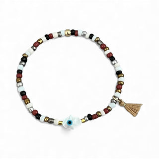 I Am Surrounded by Light and Blessings — Evil Eye & Hamsa Bracelet - Georgina Nicol