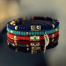 Load image into Gallery viewer, I Am Surrounded by Light, Luck and Protection — Limited Edition Bracelet Set - Georgina Nicol
