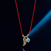 Load image into Gallery viewer, I Am Surrounded by Luck and Protection — Red String Necklace - Georgina Nicol
