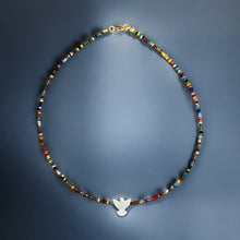 Load image into Gallery viewer, I Am Surrounded by Peace and Light — Dove Mother of Pearl Necklace - Georgina Nicol
