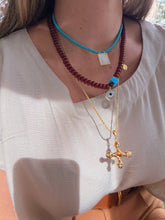 Load image into Gallery viewer, I Am Surrounded by Sacred Love and Protection — Sacred Heart Turquoise Necklace - Georgina Nicol
