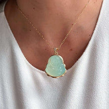 Load image into Gallery viewer, I Attract Abundance and Inner Power — Jade Buddha Necklace - Georgina Nicol
