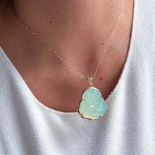 Load image into Gallery viewer, I Attract Abundance and Inner Power — Jade Buddha Necklace - Georgina Nicol

