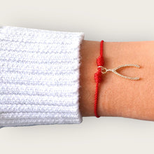 Load image into Gallery viewer, I Attract Good Luck — CZ Wishbone Bracelet - Georgina Nicol
