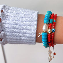 Load image into Gallery viewer, I Attract Good Vibes Only — Evil Eye Bracelet - Georgina Nicol
