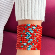 Load image into Gallery viewer, I Attract Good Vibes Only — Evil Eye Bracelet - Georgina Nicol
