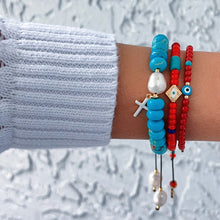 Load image into Gallery viewer, I Attract Good Vibes Only — Evil Eye Bracelet - Georgina Nicol
