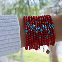 Load image into Gallery viewer, I Attract Good Vibes Only — Evil Eye Bracelet - Georgina Nicol
