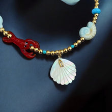 Load image into Gallery viewer, I Attract Joy &amp; Abundance – Coastal Charm Statement Necklace Limited Edition - Georgina Nicol
