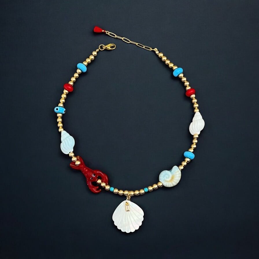 I Attract Joy & Abundance – Coastal Charm Statement Necklace Limited Edition - Georgina Nicol