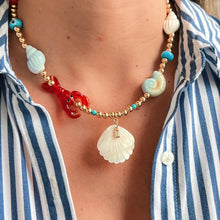 Load image into Gallery viewer, I Attract Joy &amp; Abundance – Coastal Charm Statement Necklace Limited Edition - Georgina Nicol
