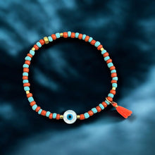 Load image into Gallery viewer, I Attract Joy and Protection — Evil Eye Beaded Bracelet - Georgina Nicol
