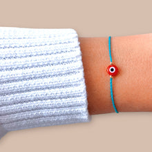 Load image into Gallery viewer, I Attract Joy and Protection — Orange Evil Eye Bracelet - Georgina Nicol
