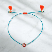 Load image into Gallery viewer, I Attract Joy and Protection — Orange Evil Eye Bracelet - Georgina Nicol
