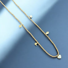Load image into Gallery viewer, I Attract Joy, Love and Divine Protection — Charm Beaded Necklace - Georgina Nicol
