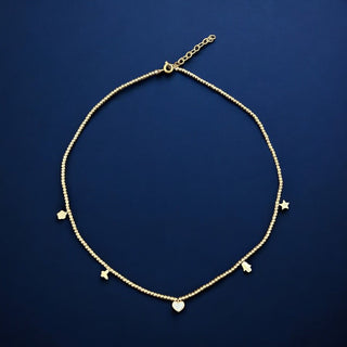 I Attract Joy, Love and Divine Protection — Charm Beaded Necklace - Georgina Nicol