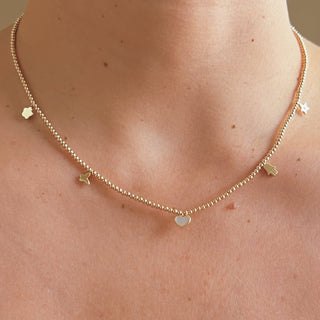 I Attract Joy, Love and Divine Protection — Charm Beaded Necklace - Georgina Nicol