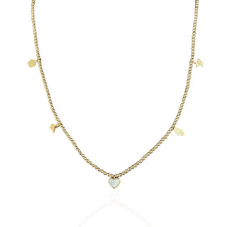 I Attract Joy, Love and Divine Protection — Charm Beaded Necklace - Georgina Nicol