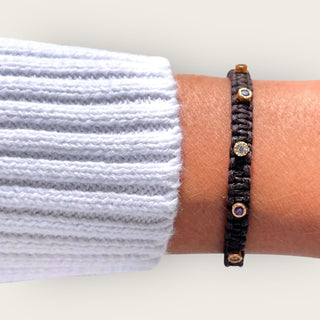 I Attract Light in All Its Colors — Multicolor CZ Braided Bracelet - Georgina Nicol