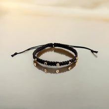 Load image into Gallery viewer, I Attract Light in All Its Colors — Multicolor CZ Braided Bracelet - Georgina Nicol
