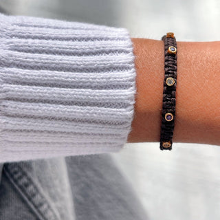 I Attract Light in All Its Colors — Multicolor CZ Braided Bracelet - Georgina Nicol