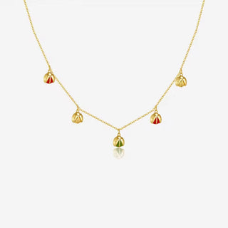 I Attract Luck and Happiness — Ladybugs Necklace - Georgina Nicol