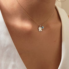 Load image into Gallery viewer, I Attract Luck and Protection — Clover &amp; Evil Eye Necklace - Georgina Nicol
