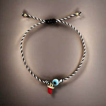 Load image into Gallery viewer, I Attract Luck and Protection — Evil Eye &amp; Italian Cornicello Bracelet - Georgina Nicol

