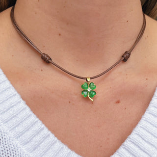 I Attract Luck Clover Necklace - Georgina Nicol