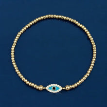 Load image into Gallery viewer, I Attract Protection and Positive Energy — Tiny Evil Eye Beaded Bracelet - Georgina Nicol
